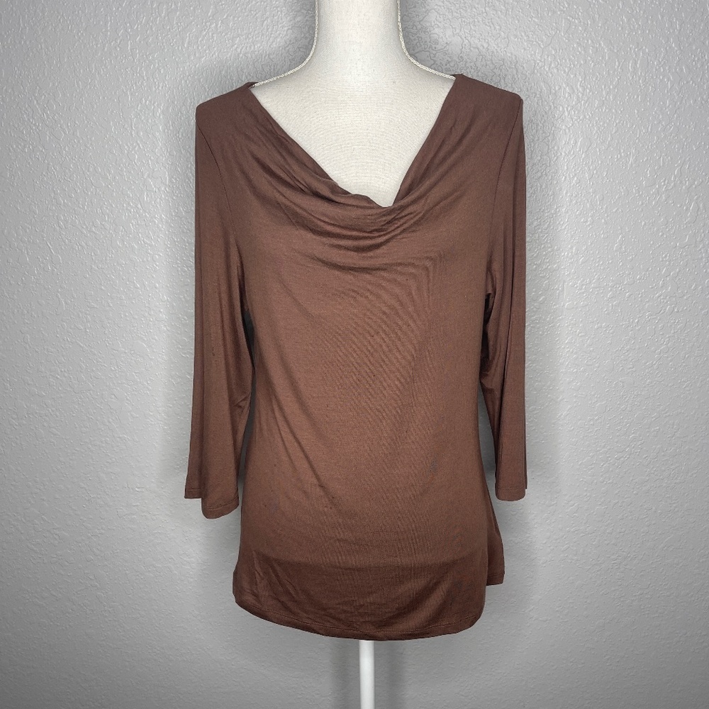 Lea & Nicole Brown long‎ sleeve Shirt